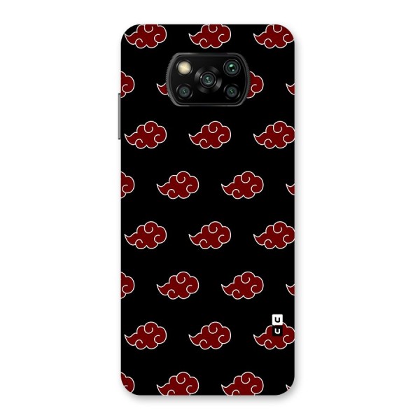 Naruto Akatsuki Pattern Back Case for Poco X3