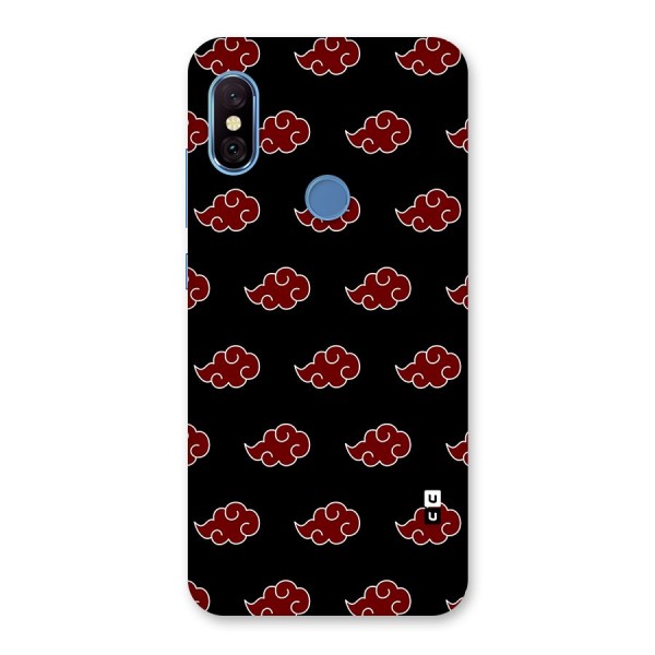 Naruto Akatsuki Pattern Back Case for Redmi Note 6 Pro