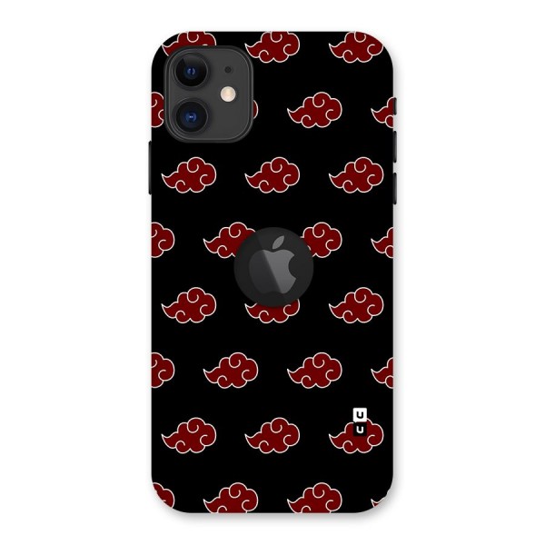 Naruto Akatsuki Pattern Back Case for iPhone 11 Logo Cut