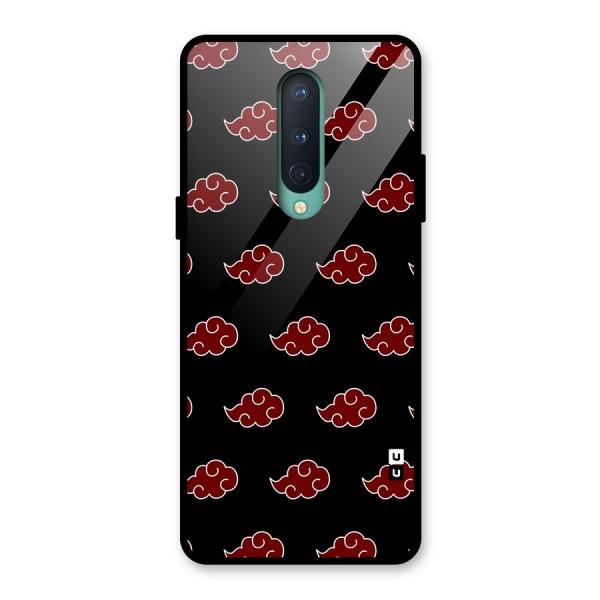 Naruto Akatsuki Pattern Glass Back Case for OnePlus 8