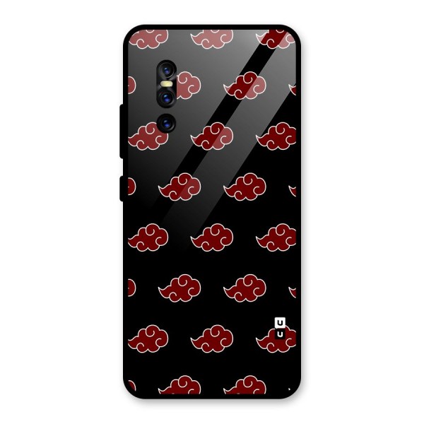 Naruto Akatsuki Pattern Glass Back Case for Vivo V15 Pro