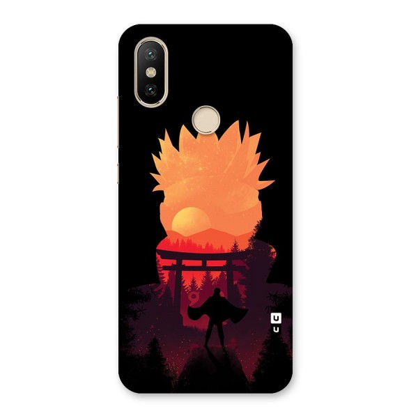 Naruto Anime Sunset Art Back Case for Mi A2