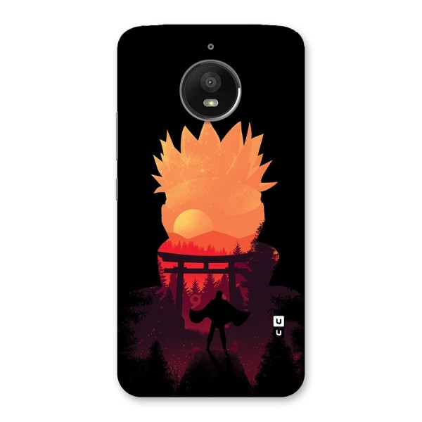 Naruto Anime Sunset Art Back Case for Moto E4 Plus