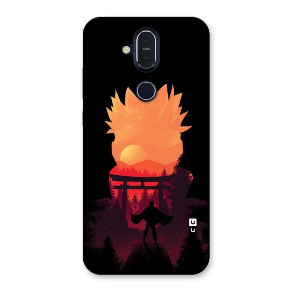 Naruto Anime Sunset Art Back Case for Nokia 8.1