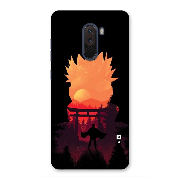 Naruto Anime Sunset Art Back Case for Poco F1