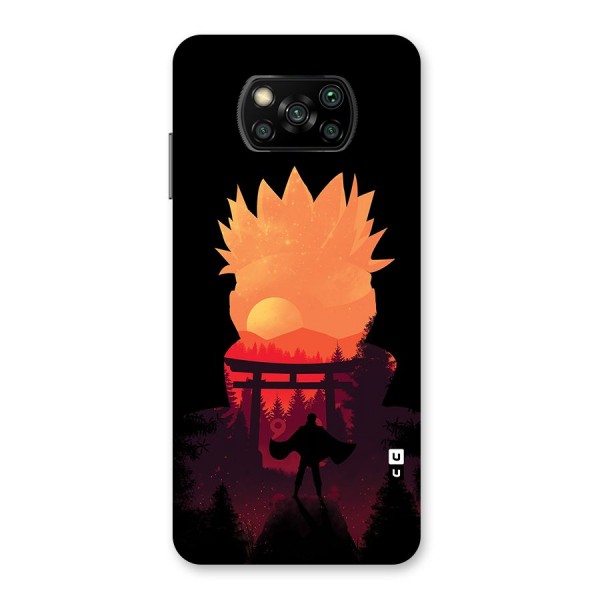 Naruto Anime Sunset Art Back Case for Poco X3