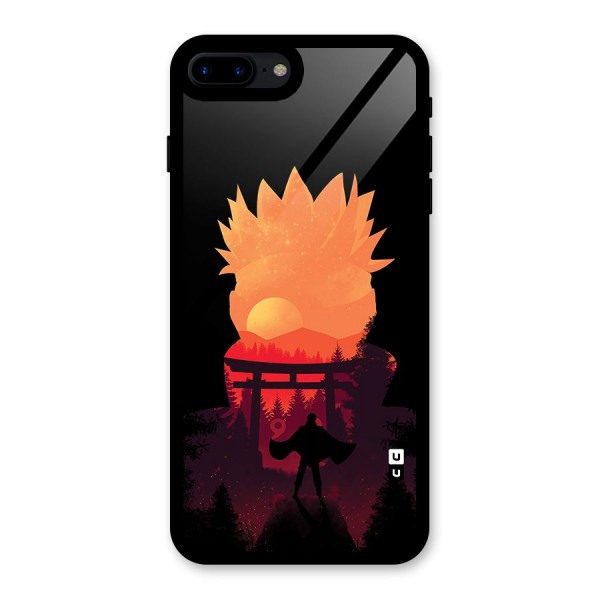 Naruto Anime Sunset Art Glass Back Case for iPhone 7 Plus