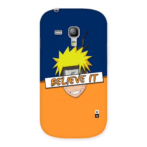 Naruto Believe It Back Case for Galaxy S3 Mini