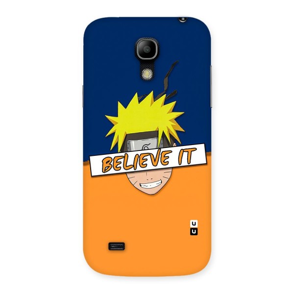 Naruto Believe It Back Case for Galaxy S4 Mini