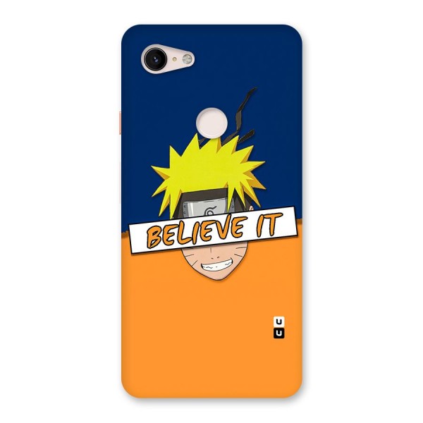 Naruto Believe It Back Case for Google Pixel 3 XL