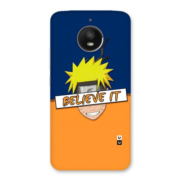 Naruto Believe It Back Case for Moto E4 Plus