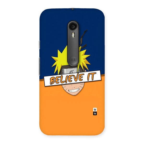 Naruto Believe It Back Case for Moto G3