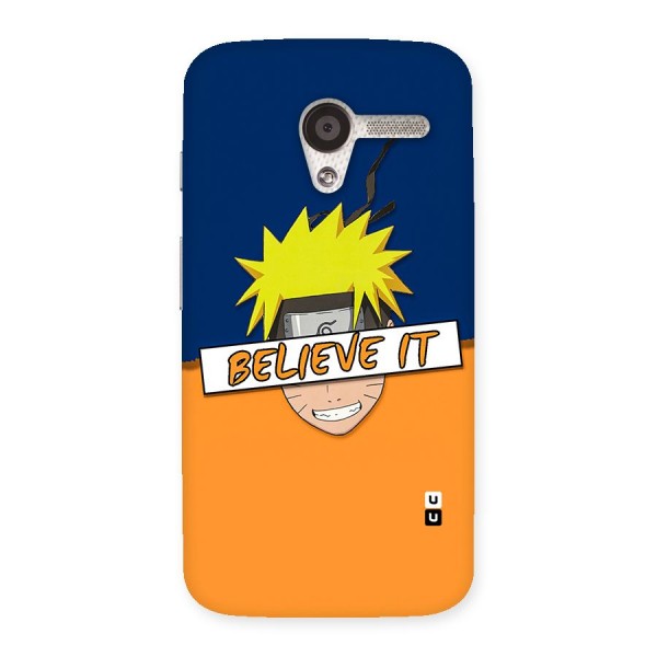 Naruto Believe It Back Case for Moto X