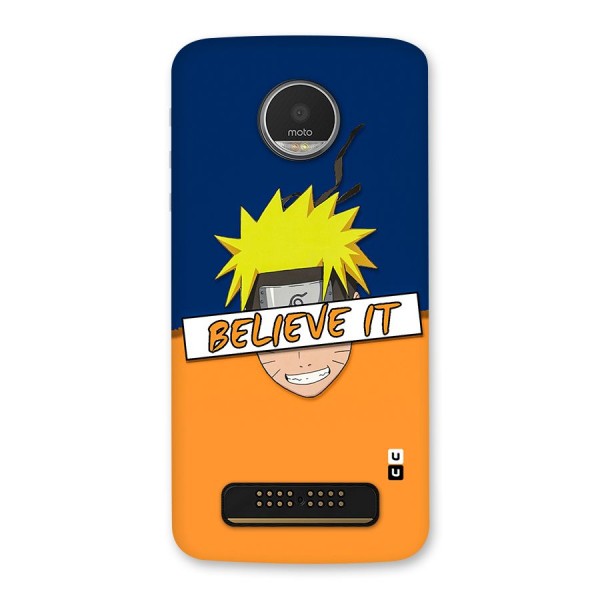 Naruto Believe It Back Case for Moto Z Play