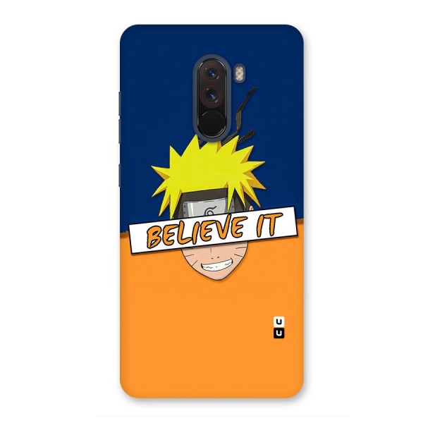 Naruto Believe It Back Case for Poco F1