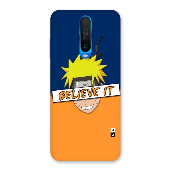 Naruto Believe It Back Case for Poco X2