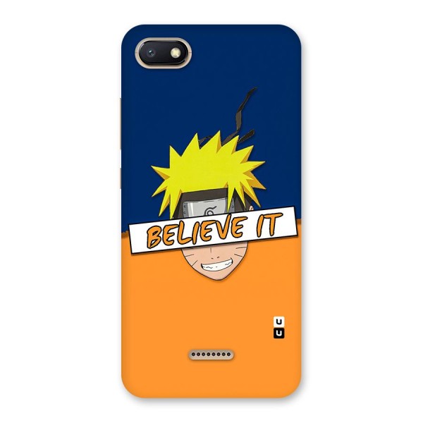 Naruto Believe It Back Case for Redmi 6A