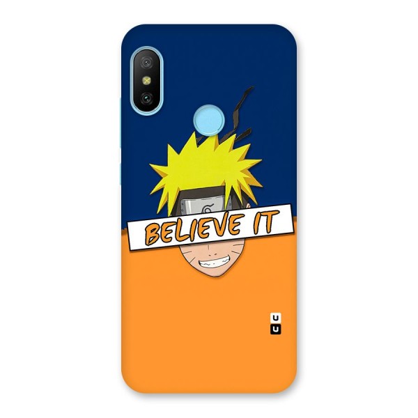 Naruto Believe It Back Case for Redmi 6 Pro