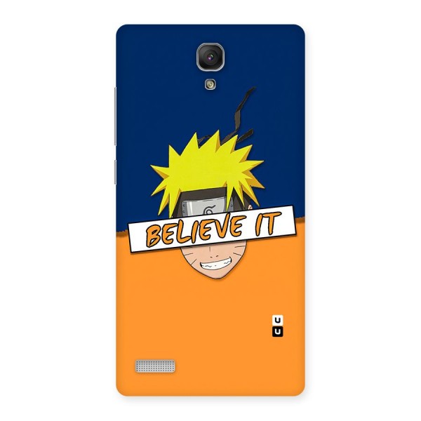 Naruto Believe It Back Case for Redmi Note