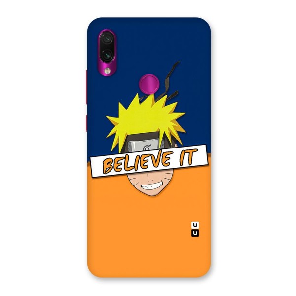 Naruto Believe It Back Case for Redmi Note 7 Pro