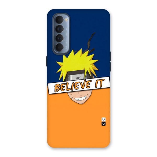 Naruto Believe It Back Case for Reno4 Pro