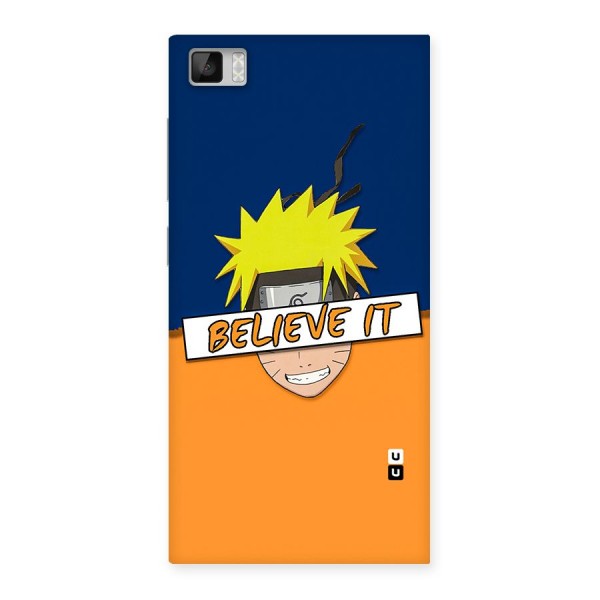 Naruto Believe It Back Case for Xiaomi Mi3