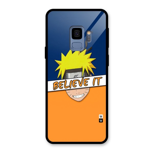 Naruto Believe It Glass Back Case for Galaxy S9