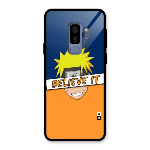 Naruto Believe It Glass Back Case for Galaxy S9 Plus