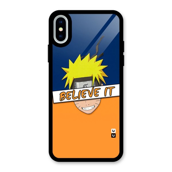 Naruto Believe It Glass Back Case for iPhone X