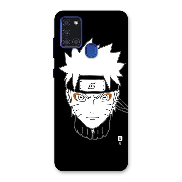 Naruto Black and White Art Back Case for Galaxy A21s