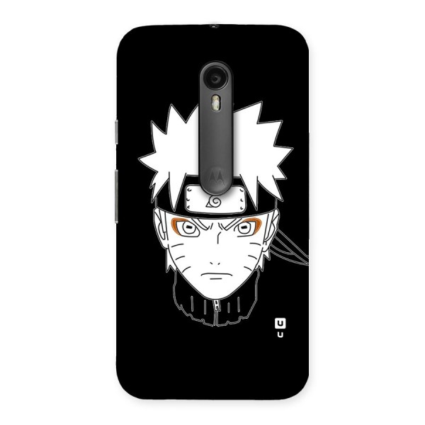 Naruto Black and White Art Back Case for Moto G3