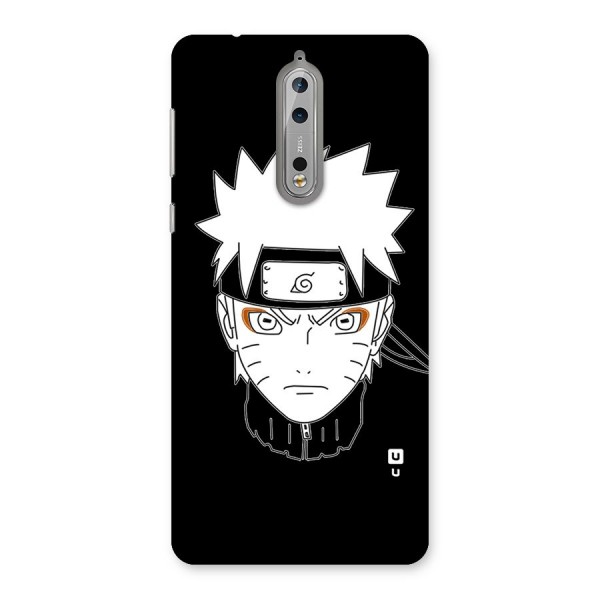 Naruto Black and White Art Back Case for Nokia 8