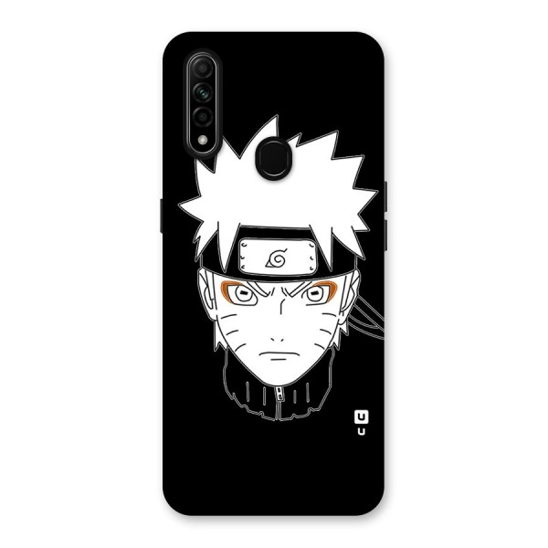 Naruto Black and White Art Back Case for Oppo A31