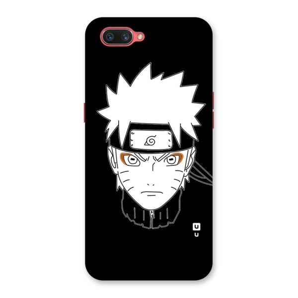 Naruto Black and White Art Back Case for Oppo A3s