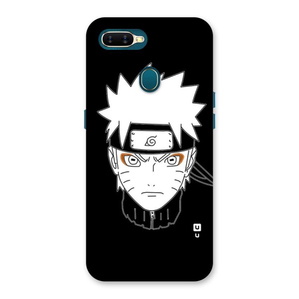 Naruto Black and White Art Back Case for Oppo A7