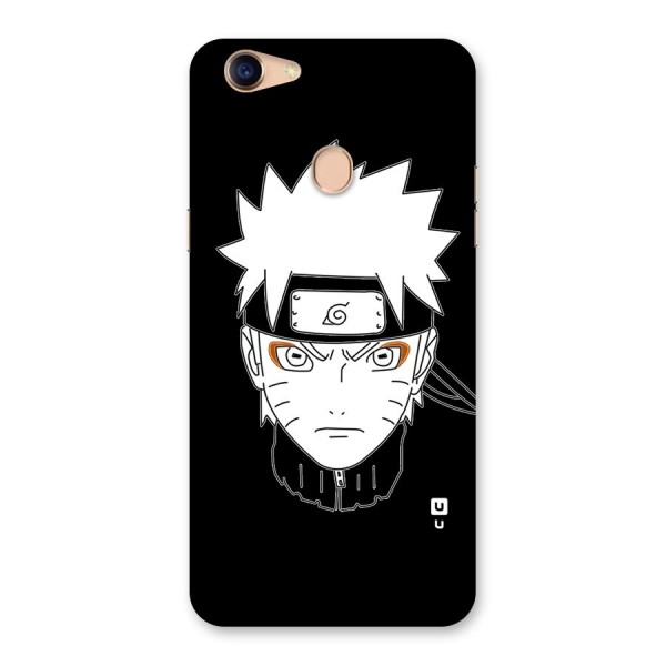 Naruto Black and White Art Back Case for Oppo F5