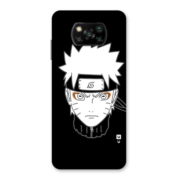 Naruto Black and White Art Back Case for Poco X3