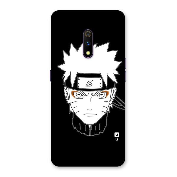 Naruto Black and White Art Back Case for Realme X