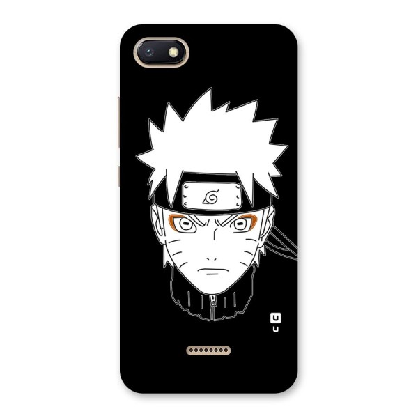 Naruto Black and White Art Back Case for Redmi 6A