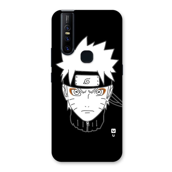 Naruto Black and White Art Back Case for Vivo V15