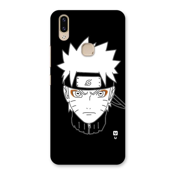 Naruto Black and White Art Back Case for Vivo V9