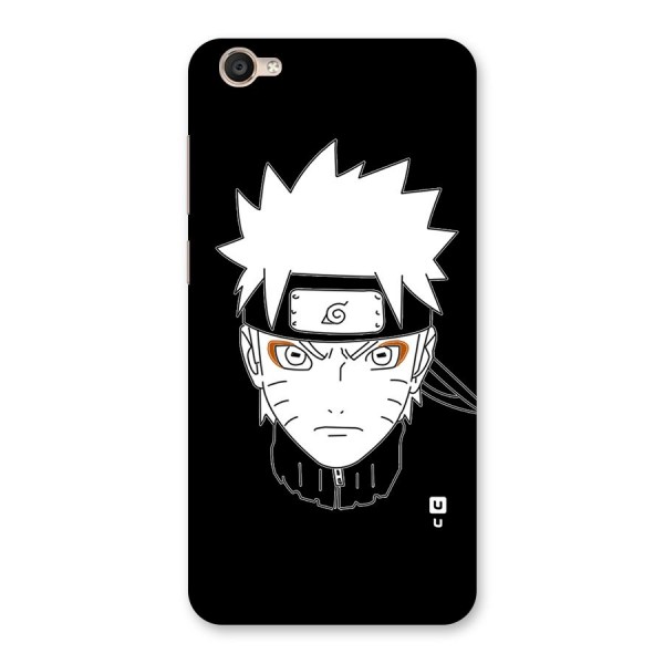 Naruto Black and White Art Back Case for Vivo Y55s