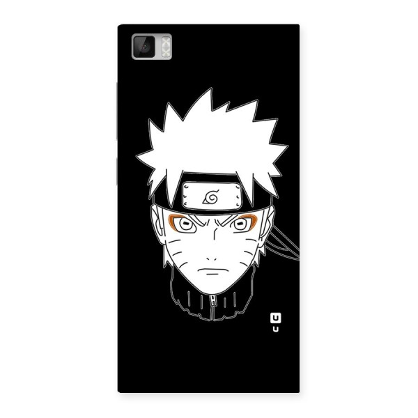 Naruto Black and White Art Back Case for Xiaomi Mi3