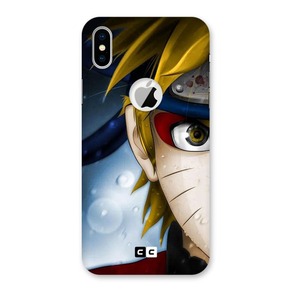 Naruto Facing Back Case for iPhone XS Logo Cut