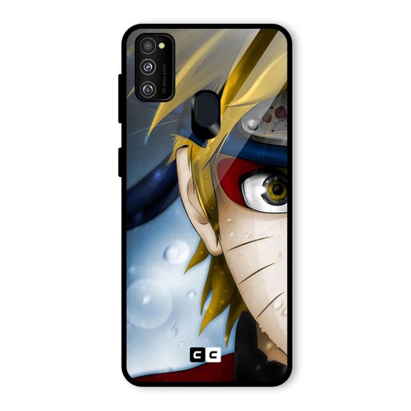 Naruto Facing Glass Back Case for Galaxy M21