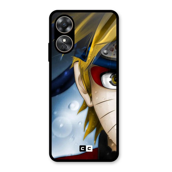 Naruto Facing Glass Back Case for Oppo A17