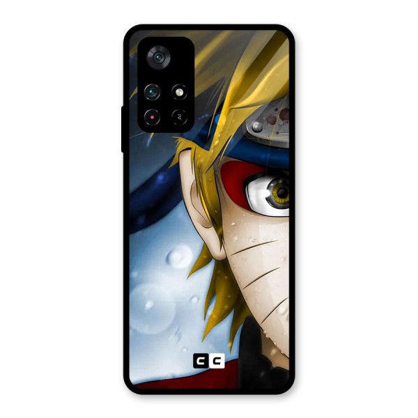 Naruto Facing Glass Back Case for Poco M4 Pro 5G