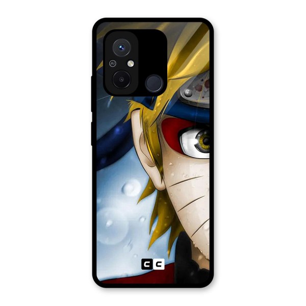 Naruto Facing Glass Back Case for Redmi 12C