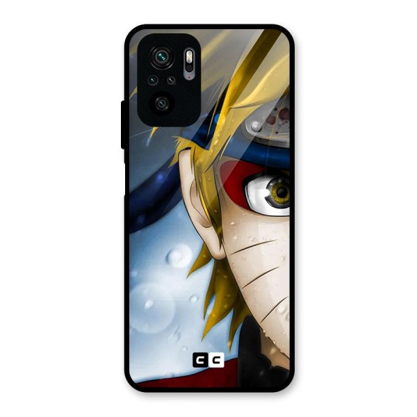 Naruto Facing Glass Back Case for Redmi Note 10