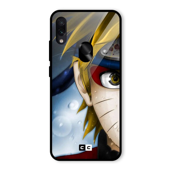 Naruto Facing Glass Back Case for Redmi Note 7